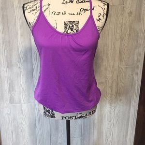 purple workout tank
